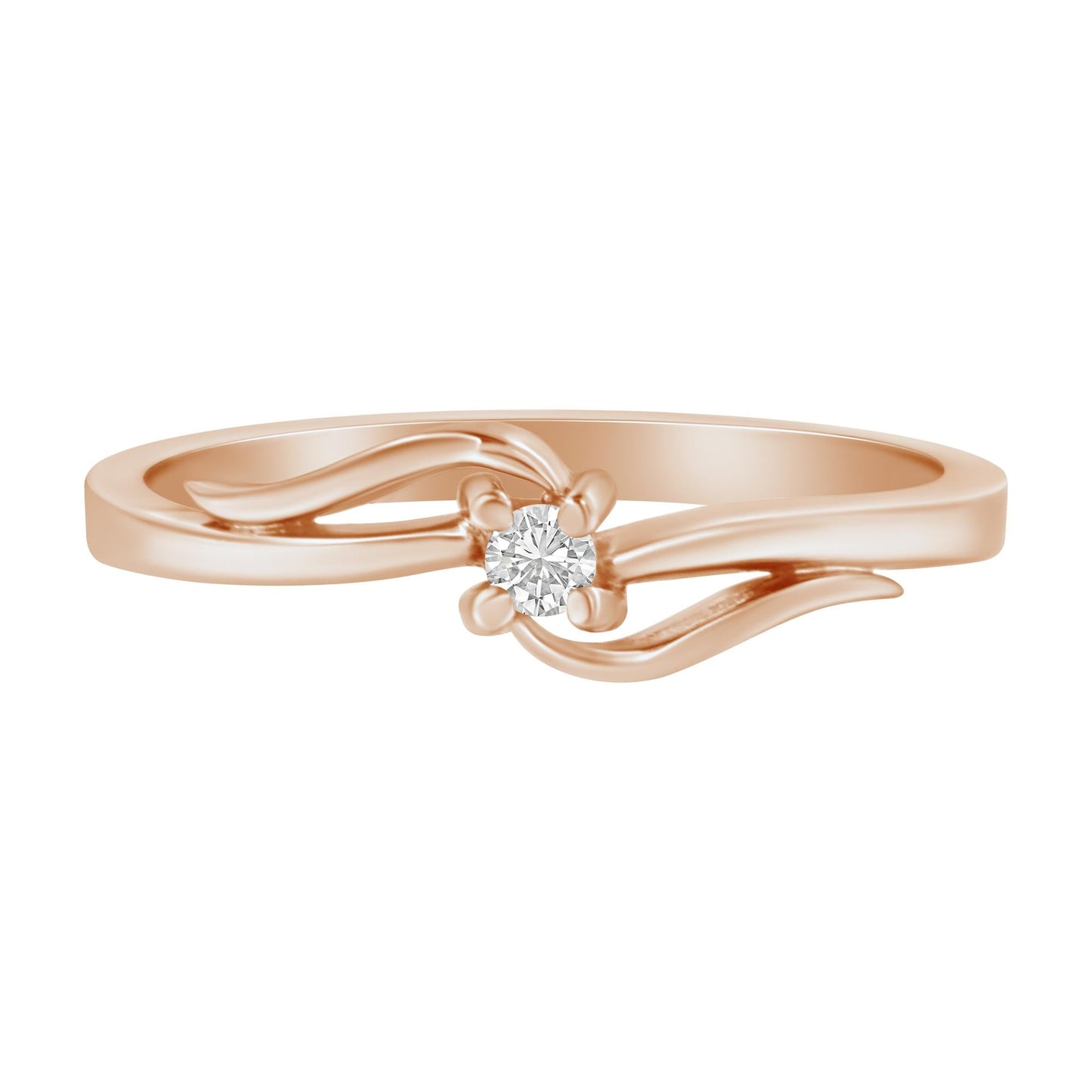 10K Gold Diamond Promise Ring (1/20 Cttw, H-I Color, I1-I2 Clarity)