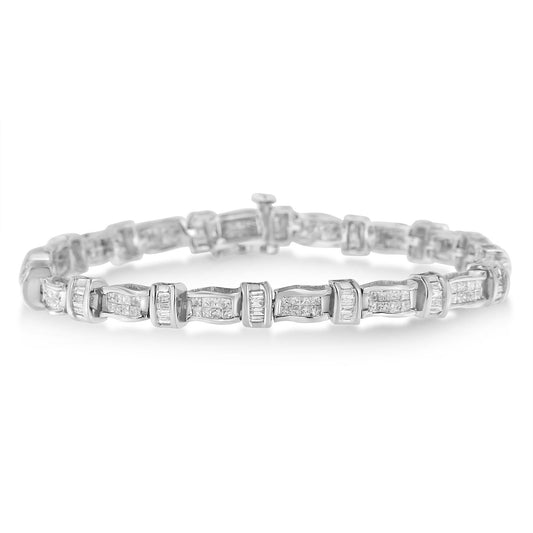 14k White Gold Diamond Tennis Bracelet (3 cttw, H-I Color, SI2-I1 Clarity)