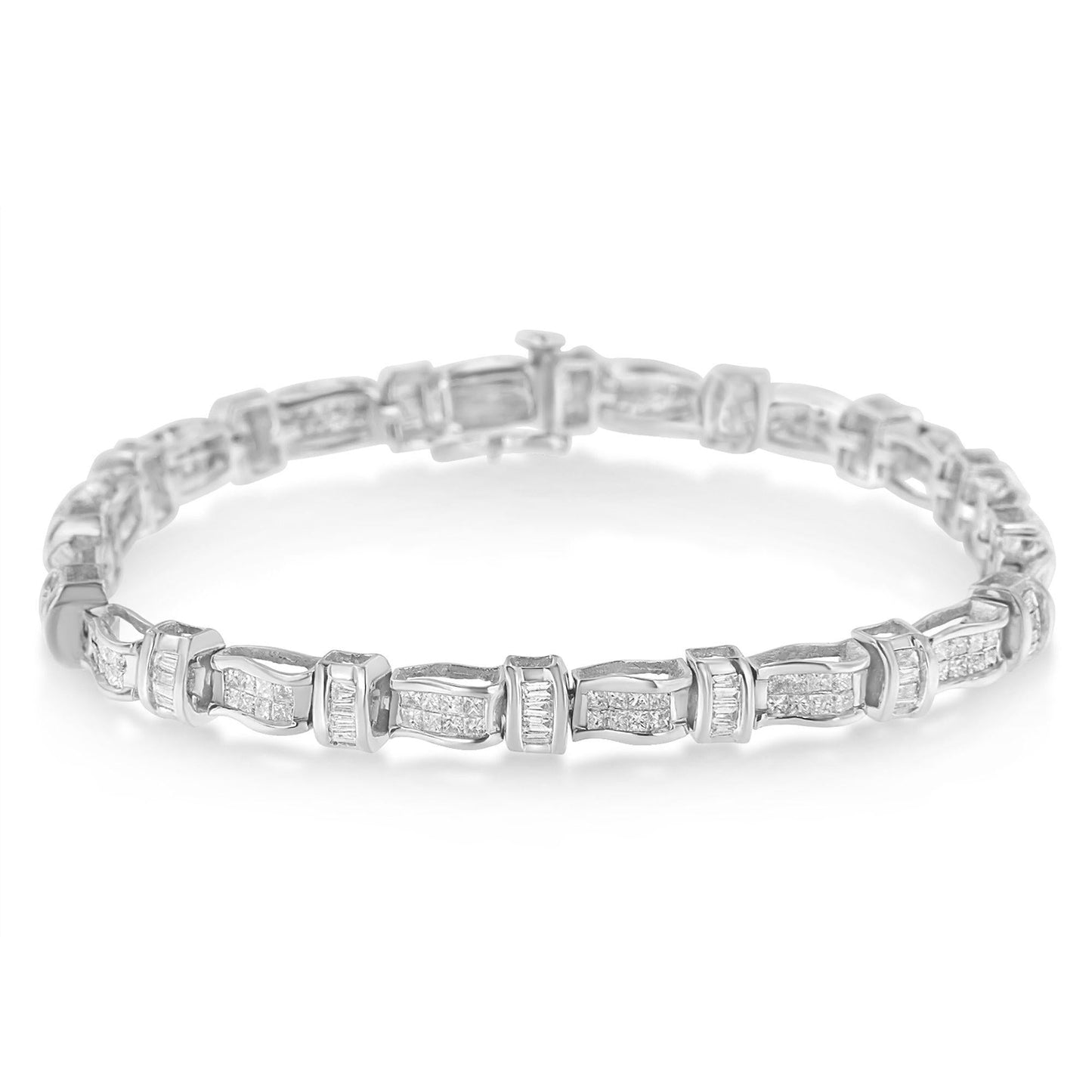 14k White Gold Diamond Tennis Bracelet (3 cttw, H-I Color, SI2-I1 Clarity)