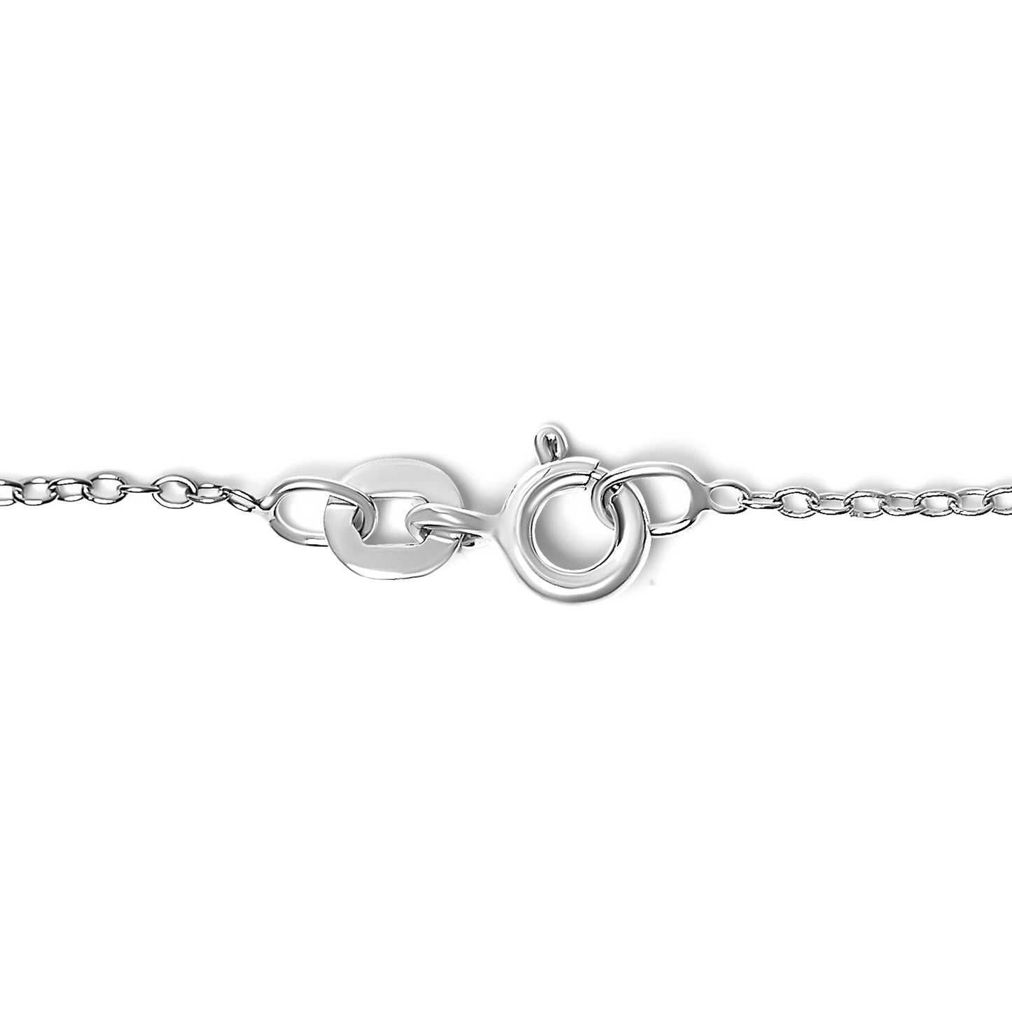 .925 Sterling Silver Diamond Accent MOM Charm Bracelet (J-K Color, I2-I3 Clarity) - 7" Inches