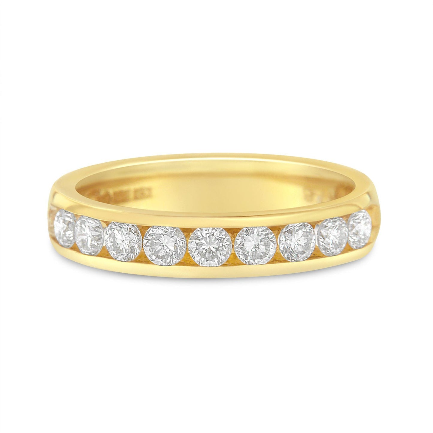 18K Yellow Gold Diamond Wedding Band Ring (1 Cttw, H-I Color, SI2-I1 Clarity)