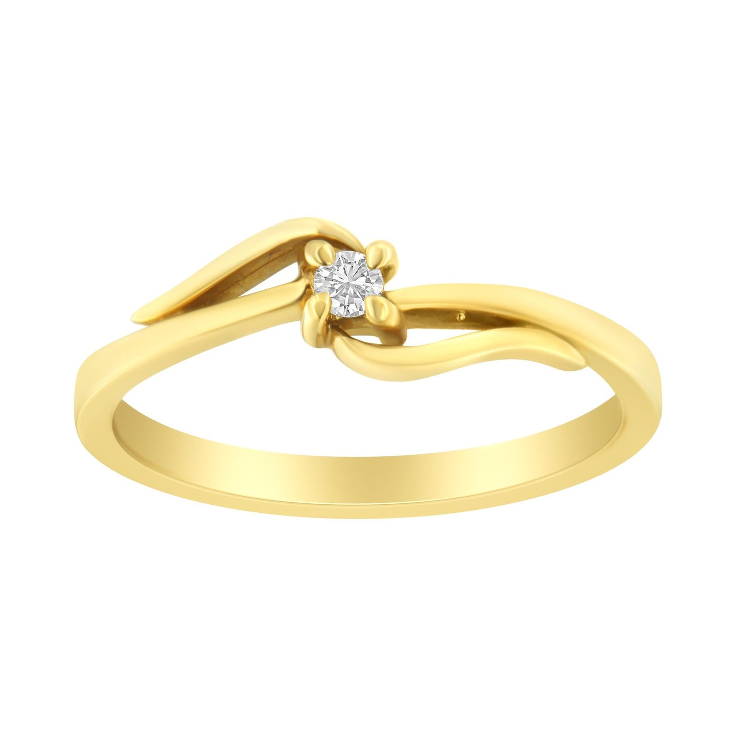 10K Gold Diamond Promise Ring (1/20 Cttw, H-I Color, I1-I2 Clarity)