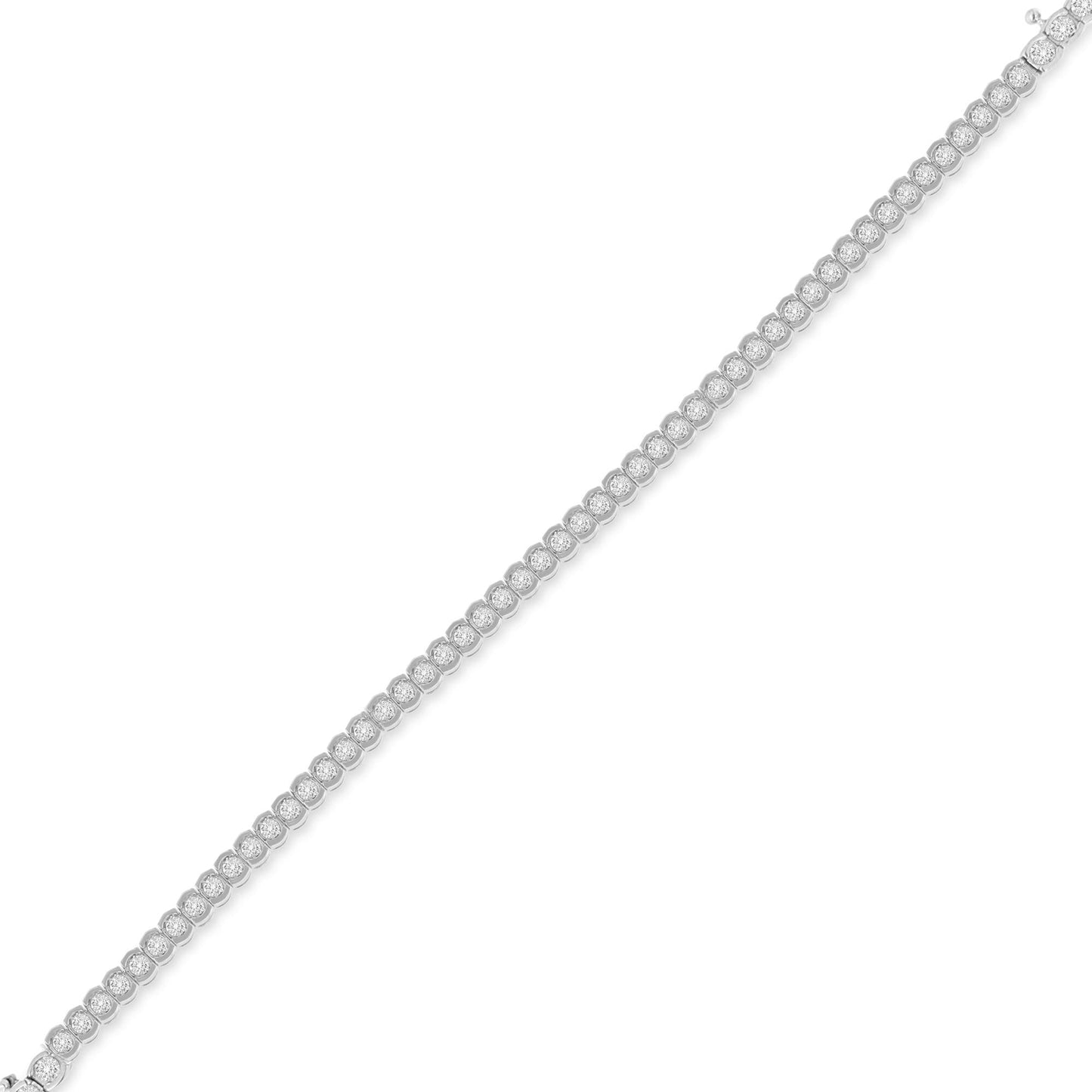 10K White Gold Diamond Tennis Bracelet (3 cttw, H-I Color, SI1-SI2 Clarity)