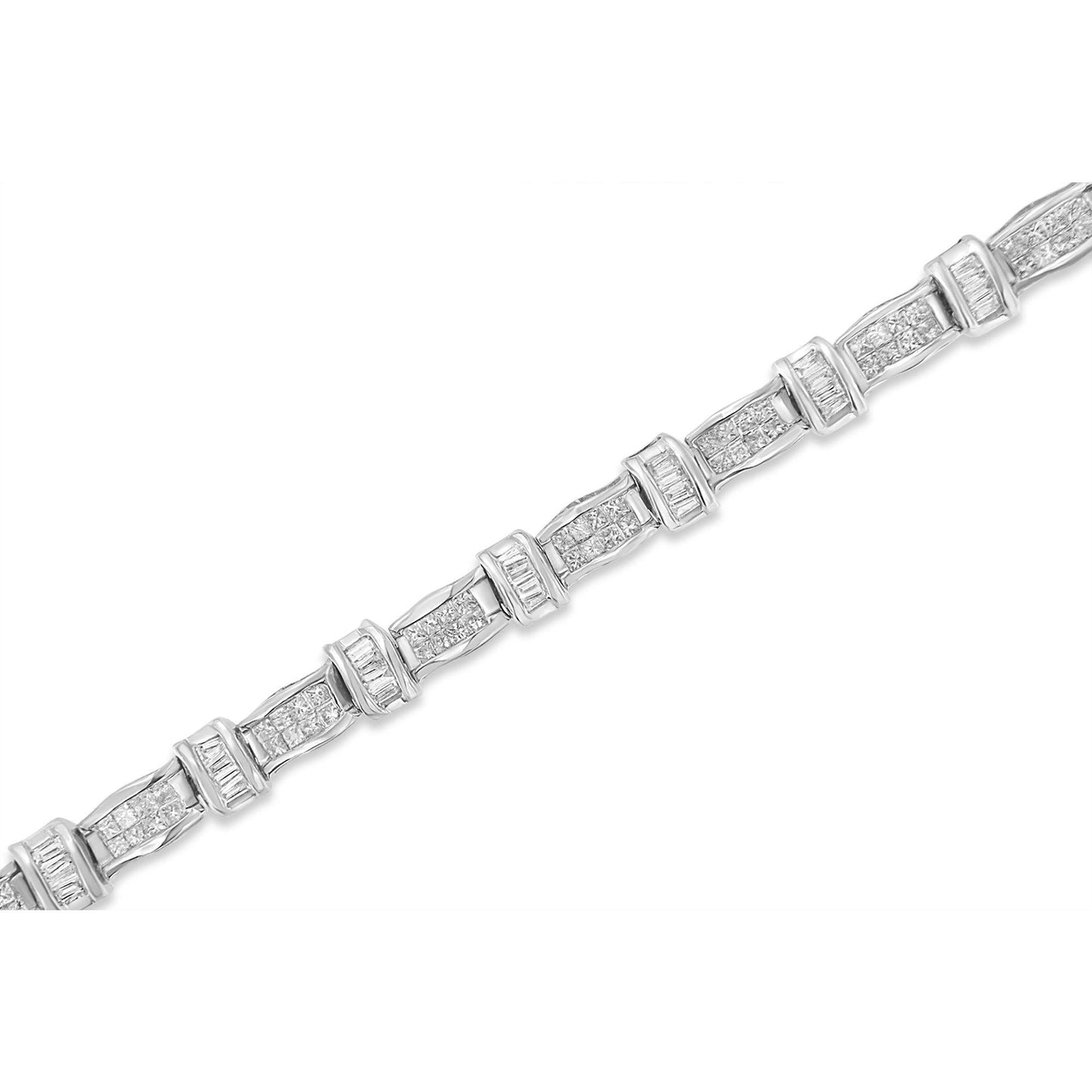 14k White Gold Diamond Tennis Bracelet (3 cttw, H-I Color, SI2-I1 Clarity)