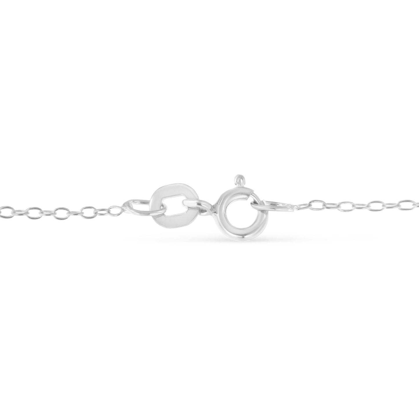 Sterling Silver Diamond Station Necklace (1/2 cttw, I-J Color, I1-I2 Clarity)