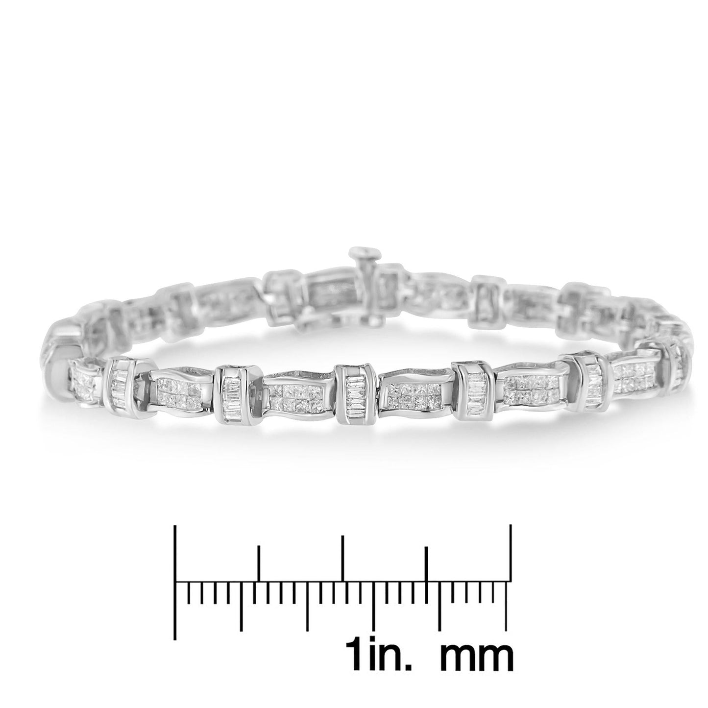 14k White Gold Diamond Tennis Bracelet (3 cttw, H-I Color, SI2-I1 Clarity)